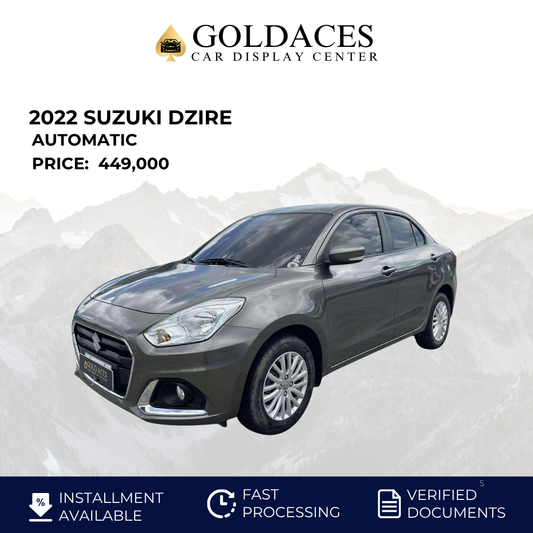 2022 SUZUKI DZIRE 1.2 GL AUTOMATIC TRANSMISSION (22T KMS ONLY!) Gold Aces Car Display Center