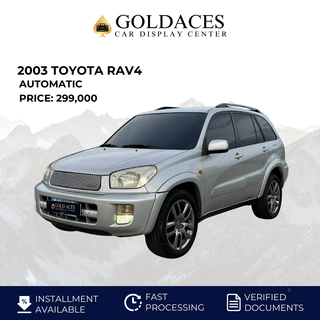 2003 TOYOTA RAV4 2.0L AUTOMATIC TRANSMISSION Gold Aces Car Display Center