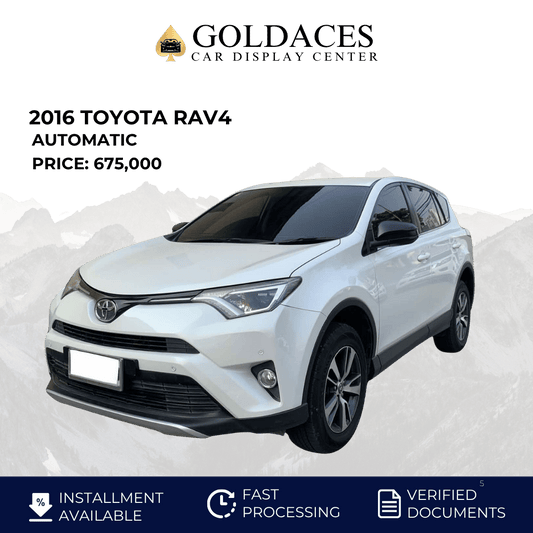 2016 TOYOTA RAV4 2.5L 4X2 AUTOMATIC TRANSMISSION (39TKMS ONLY!) Gold Aces Car Display Center
