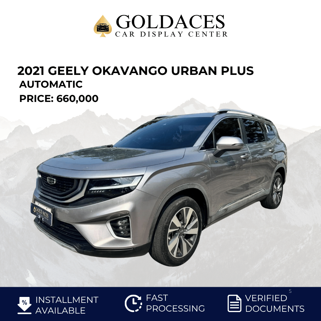 2021 GEELY OKAVANGO URBAN PLUS 1.5L AUTOMATIC TRANSMISSION Gold Aces Car Display Center