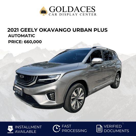2021 GEELY OKAVANGO URBAN PLUS 1.5L AUTOMATIC TRANSMISSION Gold Aces Car Display Center
