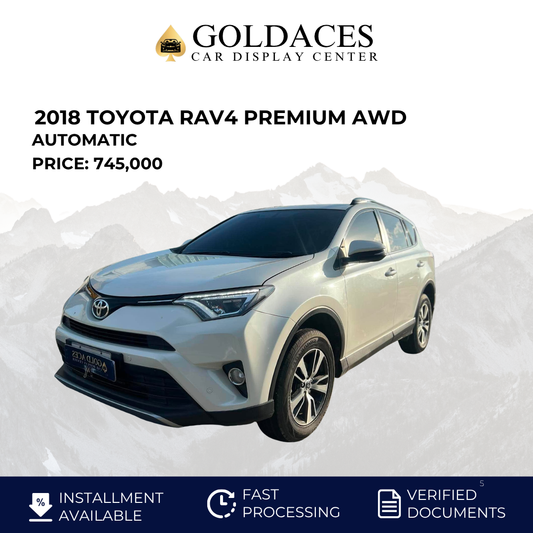 2018 TOYOTA RAV4 PREMIUM AWD 2.5L AUTOMATIC TRANSMISSION Gold Aces Car Display Center