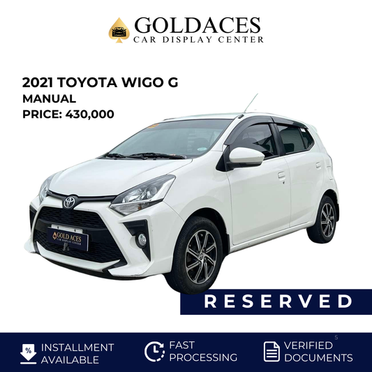 2021 TOYOTA WIGO G 1.0L MANUAL TRANSMISSION TOYOTA