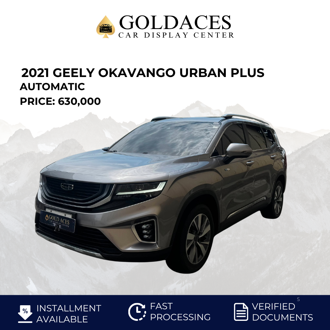 2021 GEELY OKAVANGO URBAN PLUS 1.5L AUTOMATIC TRANSMISSION Gold Aces Car Display Center