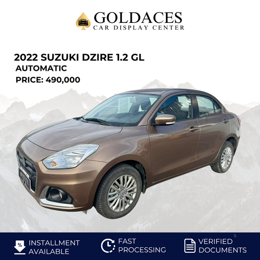 2022 SUZUKI DZIRE 1.2 GL AUTOMATIC TRANSMISSION (14TKMS ONLY!) Gold Aces Car Display Center