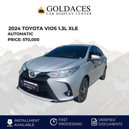 2024 TOYOTA VIOS 1.3L XLE AUTOMATIC TRANSMISSION Gold Aces Car Display Center