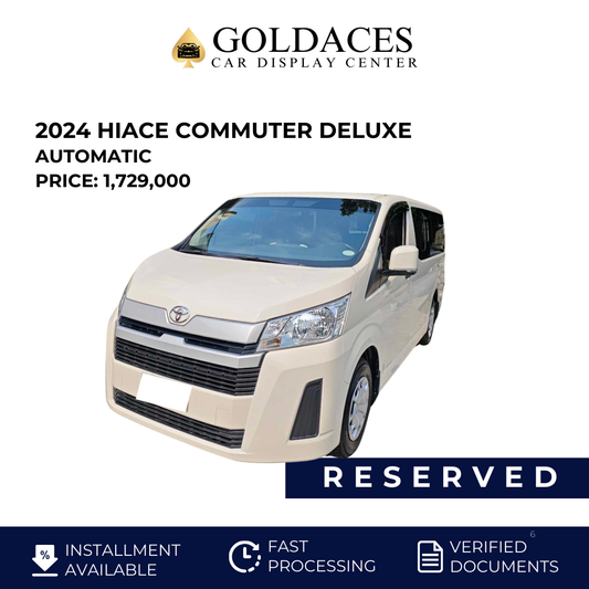 2024  TOYOTA HIACE COMMUTER DELUXE 2.8L MANUAL TRANSMISSION (3T KMS ONLY!) TOYOTA