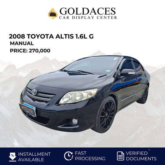 2008 TOYOTA ALTIS 1.6L G MANUAL TRANSMISSION TOYOTA