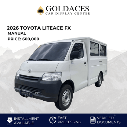 2026 TOYOTA LITEACE FX 1.5L MANUAL TRANSMISSION Gold Aces Car Display Center