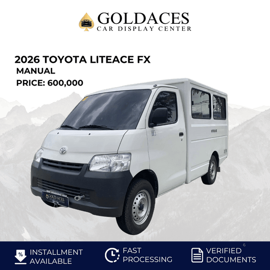 2026 TOYOTA LITEACE FX 1.5L MANUAL TRANSMISSION Gold Aces Car Display Center
