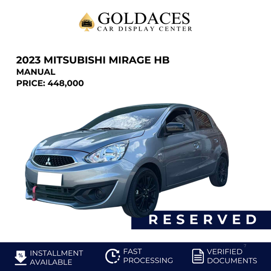 2023 MITSUBISHI MIRAGE HATCHBACK GLX 1.2L MANUAL TRANSMISSION (6T KMS ONLY!) MITSUBISHI