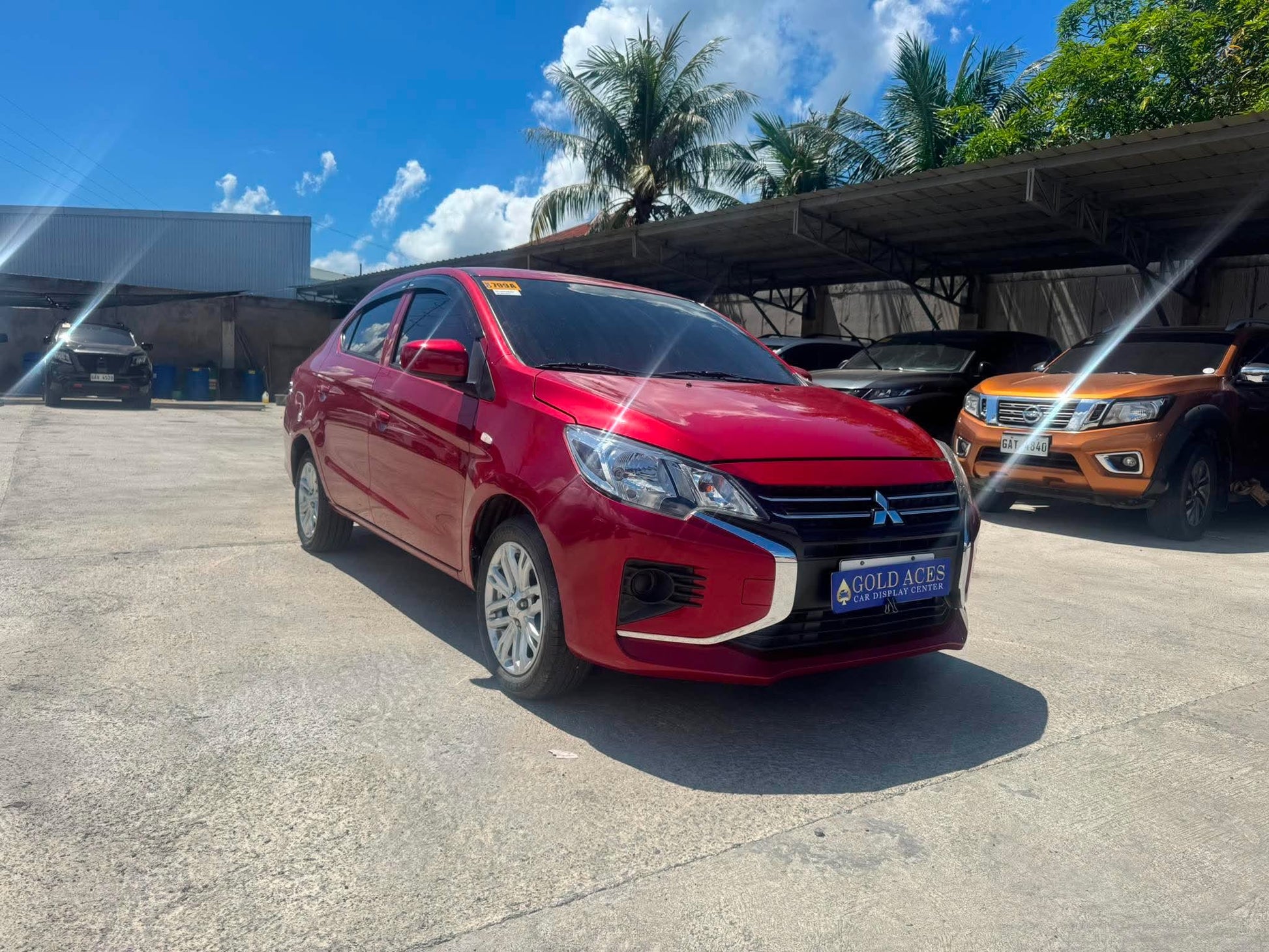 2025 MITSUBISHI MIRAGE G4 GLX 1.2L CVT AUTOMATIC TRANSMISSION Gold Aces Car Display Center
