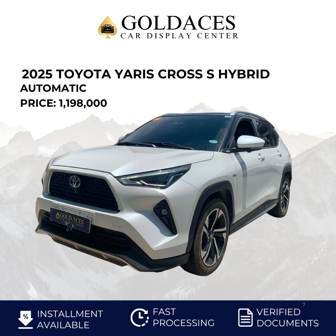 2025 TOYOTA YARIS CROSS S 1.5L HYBRID AUTOMATIC TRANSMISSION Gold Aces Car Display Center
