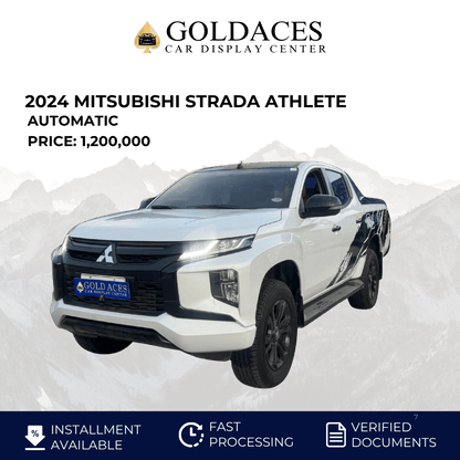 2024 MITSUBISHI STRADA ATHLETE 2.4L 4X2 AUTOMATIC TRANSMISSION (7TKMS ONLY!) Gold Aces Car Display Center