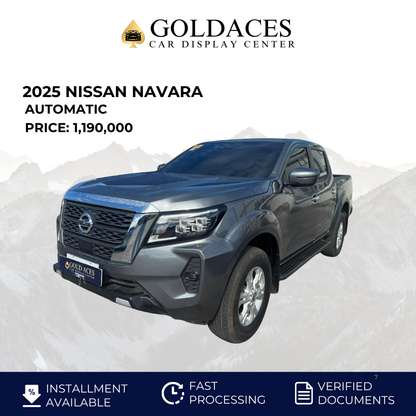 2025 NISSAN NAVARA 2.5L 4X2 VE CALIBRE AUTOMATIC TRANSMISSION Gold Aces Car Display Center