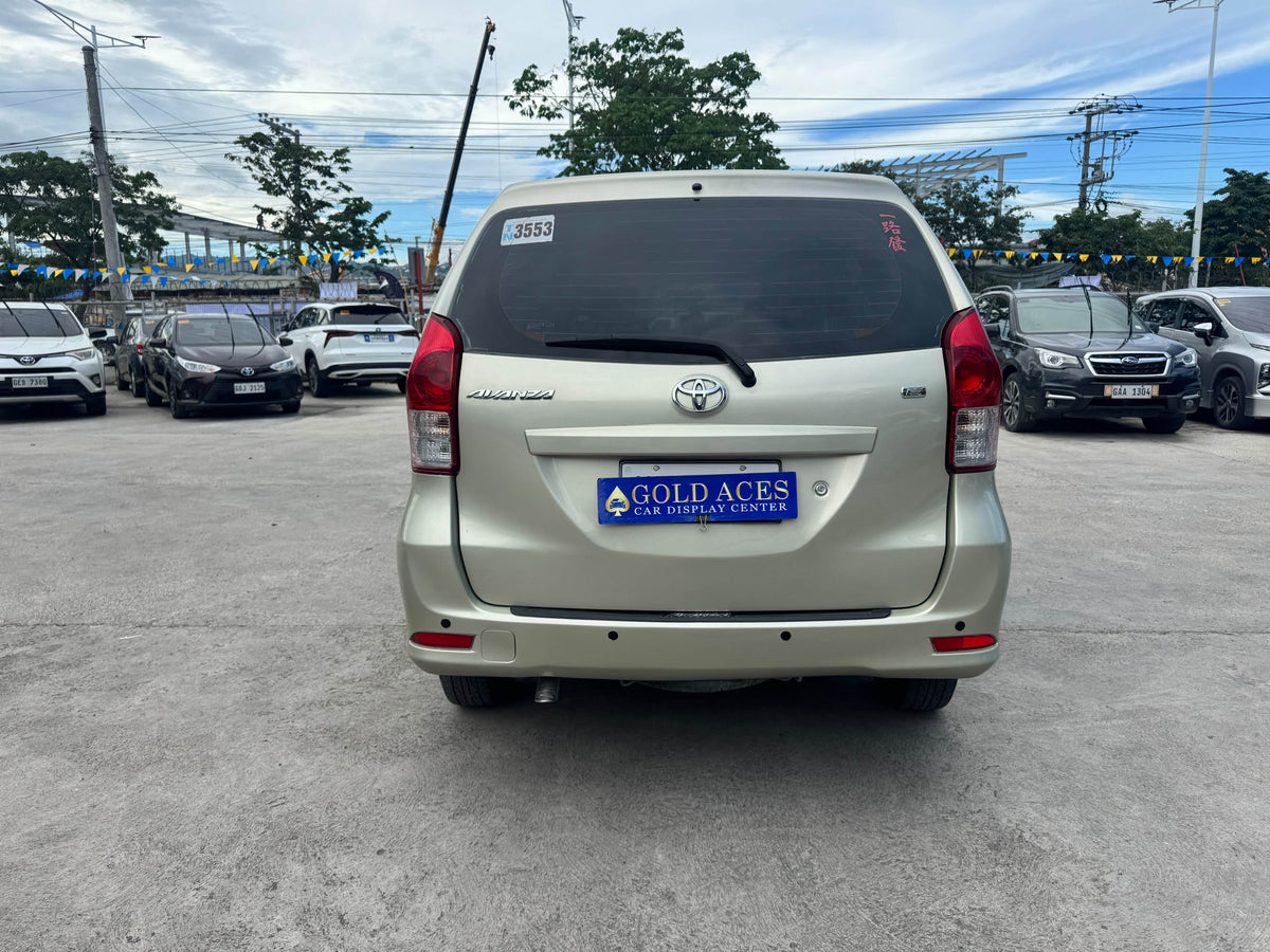 2012 TOYOTA AVANZA 1.3L E AUTOMATIC TRANSMISSION Gold Aces Car Display Center