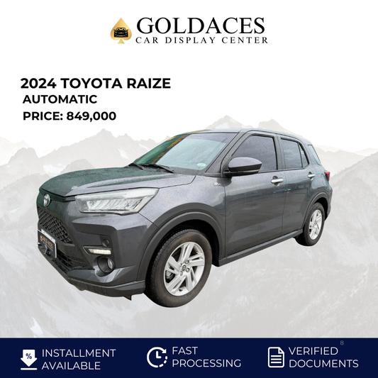 2024 TOYOTA RAIZE 1.2L G AUTOMATIC TRANSMISSION (1T KMS ONLY!) Gold Aces Car Display Center