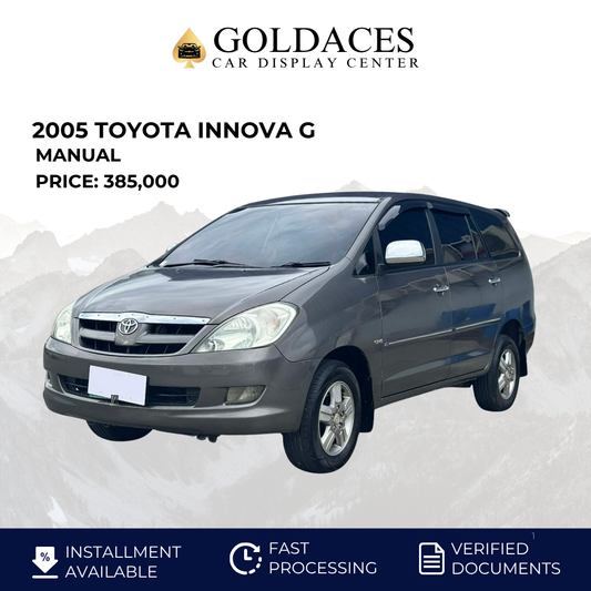 2005 TOYOTA INNOVA G 2.5L MANUAL TRANSMISSION Gold Aces Car Display Center