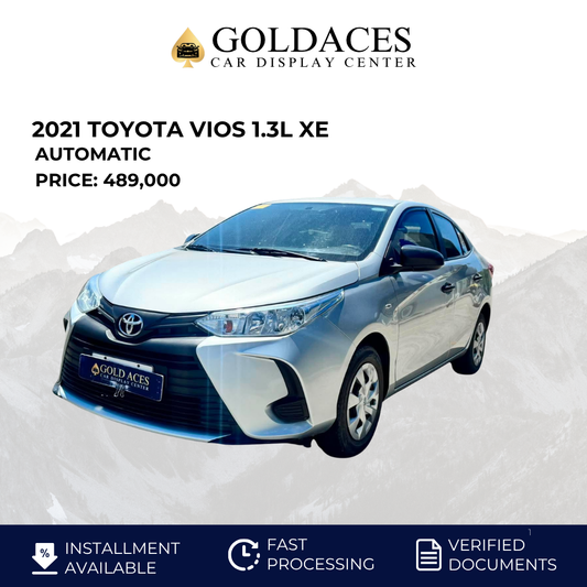 2021 TOYOTA VIOS 1.3L XE AUTOMATIC TRANSMISSION Gold Aces Car Display Center