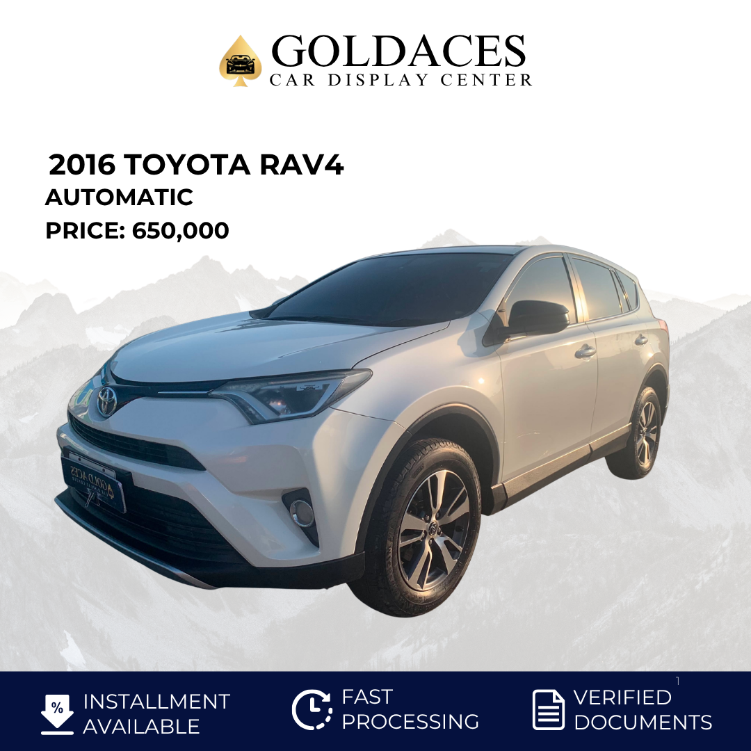 2016 TOYOTA RAV4 2.5L 4X2 AUTOMATIC TRANSMISSION Gold Aces Car Display Center