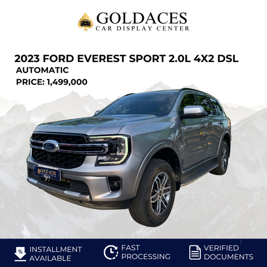 2023 FORD EVEREST SPORT 2.0L 4X2 DSL TURBO AUTOMATIC TRANSMISSION Gold Aces Car Display Center