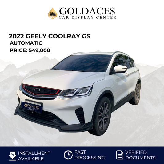 2022 GEELY COOLRAY GS 1.5L AUTOMATIC TRANSMISSION Gold Aces Car Display Center