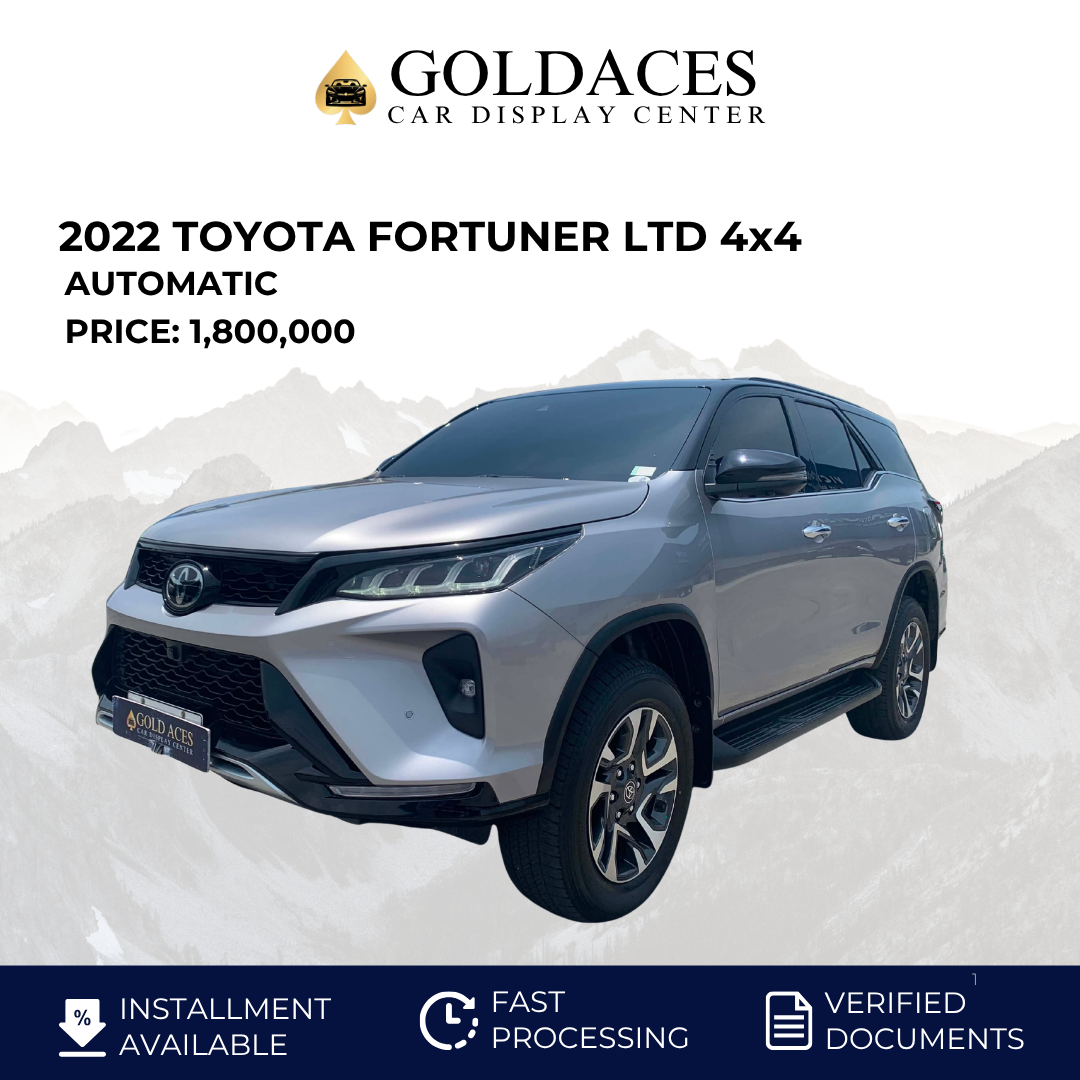 2022 TOYOTA FORTUNER 2.8L LTD 4X4 AUTOMATIC TRANSMISSION (14T KMS ONLY!) Gold Aces Car Display Center