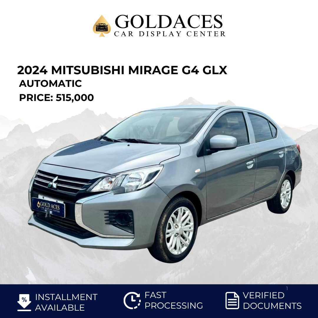 2024 MITSUBISHI MIRAGE G4 GLX 1.2L CVT AUTOMATIC TRANSMISSION Gold Aces Car Display Center