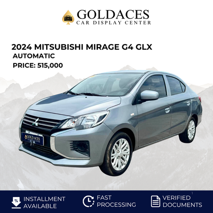 2024 MITSUBISHI MIRAGE G4 GLX 1.2L CVT AUTOMATIC TRANSMISSION Gold Aces Car Display Center