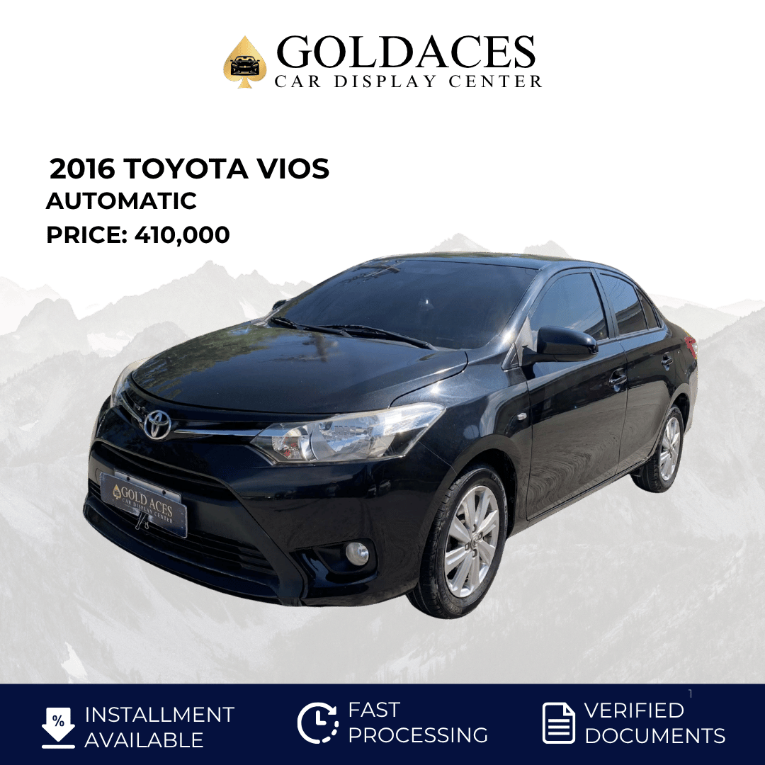 2016 TOYOTA VIOS 1.3L E AUTOMATIC TRANSMISSION (34TKMS ONLY!) Gold Aces Car Display Center