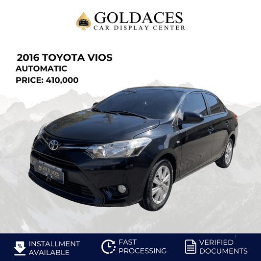 2016 TOYOTA VIOS 1.3L E AUTOMATIC TRANSMISSION (34TKMS ONLY!) Gold Aces Car Display Center