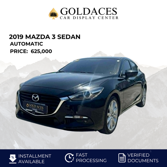 2019 MAZDA 3 SEDAN AUTOMATIC TRANSMISSION Gold Aces Car Display Center