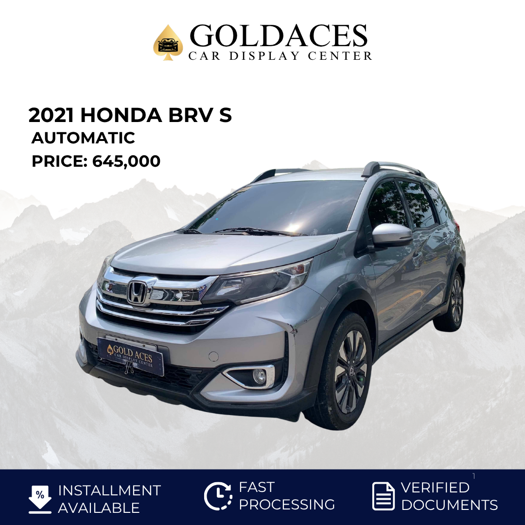2021 HONDA BRV S 1.5L AUTOMATIC TRANSMISSION Gold Aces Car Display Center