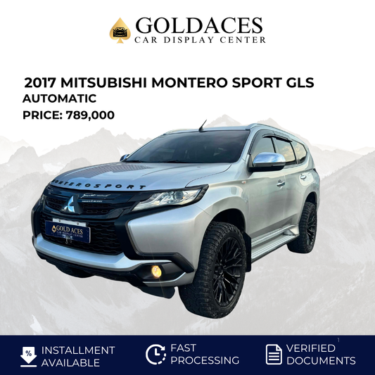 2017 MITSUBISHI MONTERO SPORT GLS 4X2 2.4L DSL AUTOMATIC TRANSMISSION Gold Aces Car Display Center