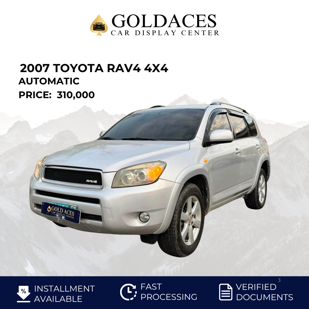2007 TOYOTA RAV4 4X4 2.0L AUTOMATIC TRANSMISSION Gold Aces Car Display Center