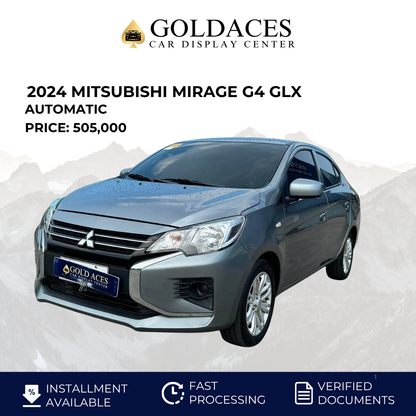 2024 MITSUBISHI MIRAGE G4 GLX 1.2L CVT AUTOMATIC TRANSMISSION Gold Aces Car Display Center