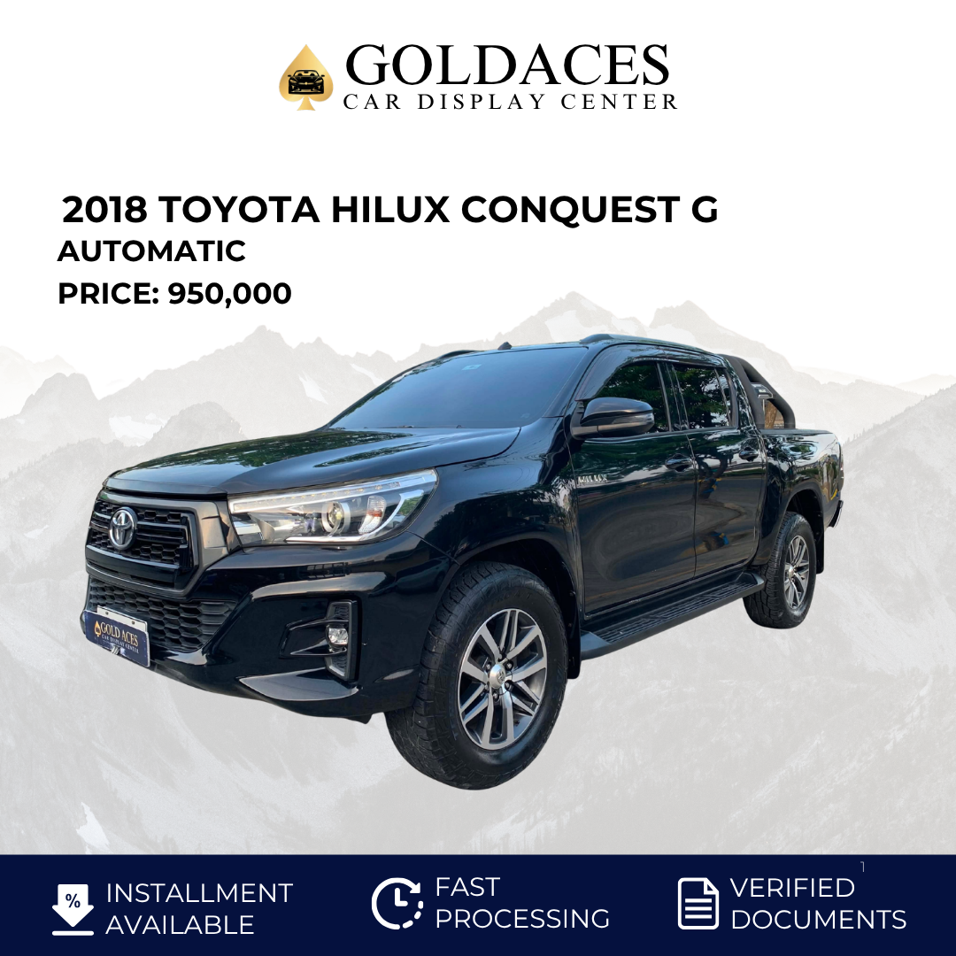 2018 TOYOTA HILUX CONQUEST G 2.4L 4X2 AUTOMATIC TRANSMISSION Gold Aces Car Display Center