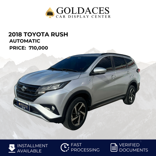 2018 TOYOTA RUSH 1.5L G AUTOMATIC TRANSMISSION Gold Aces Car Display Center