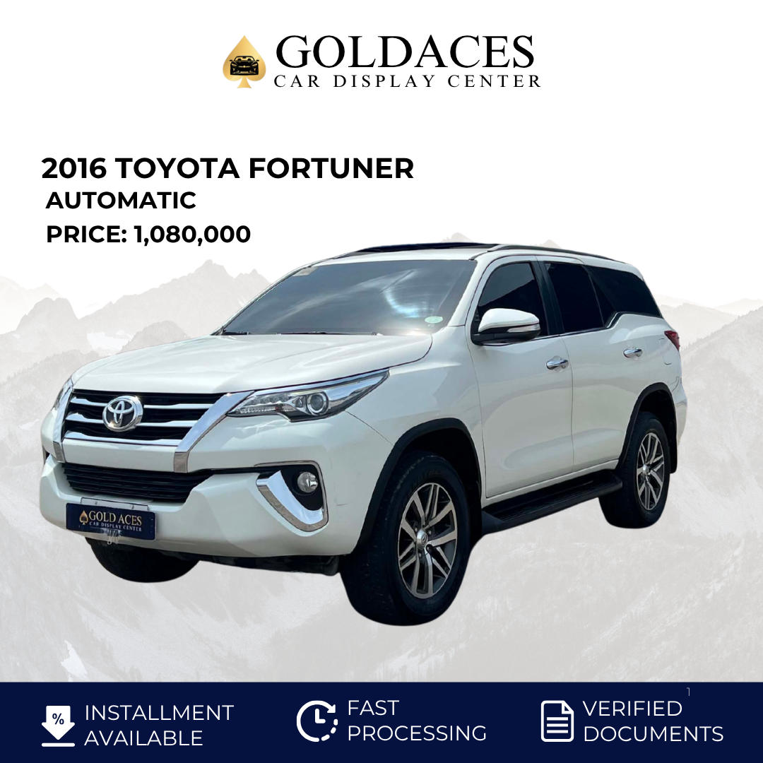 2016 TOYOTA FORTUNER 2.4L V 4X2 AUTOMATIC TRANSMISSION TOYOTA