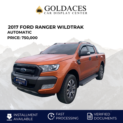 2017 FORD RANGER WILDTRAK 2.2L 4X2 DSL AUTOMATIC TRANSMISSION Gold Aces Car Display Center