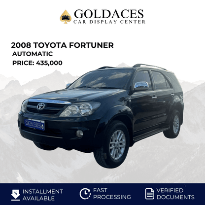 2008 TOYOTA FORTUNER 2.5L 4X2 AUTOMATIC TRANSMISSION Gold Aces Car Display Center