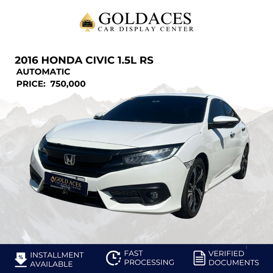 2016 HONDA CIVIC 1.5L RS AUTOMATIC TRANSMISSION Gold Aces Car Display Center
