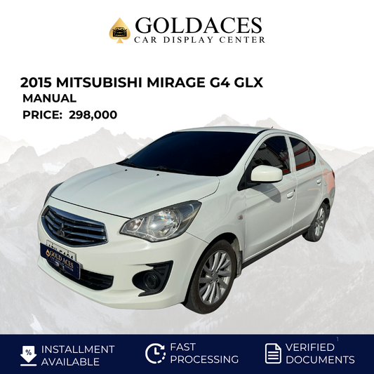 2015 MITSUBISHI MIRAGE G4 GLX 1.2L MANUAL TRANSMISSION MITSUBISHI