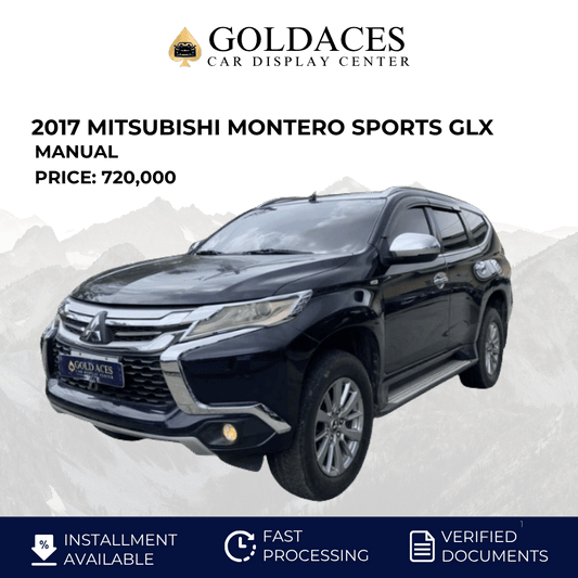 2017 MITSUBISHI MONTERO SPORTS GLX 2.4L DSL MANUAL TRANSMISSION MITSUBISHI