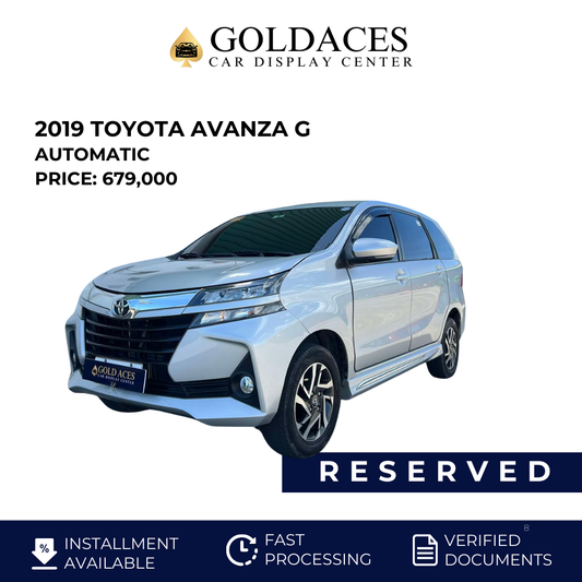 2019 TOYOTA AVANZA G 1.5L AUTOMATIC TRANSMISSION (31T KMS ONLY!) TOYOTA