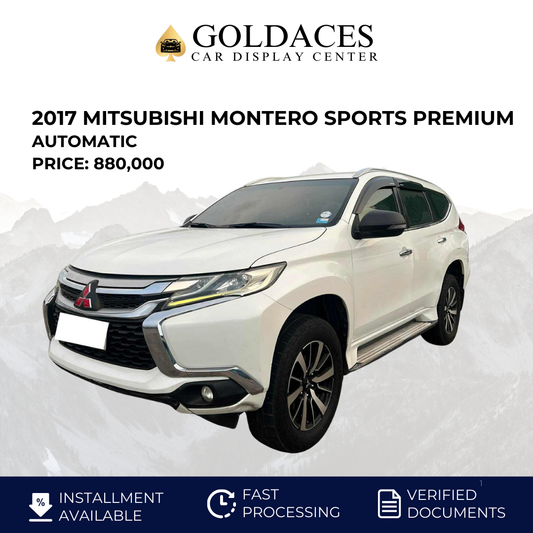 2017 MITSUBISHI MONTERO SPORTS PREMIUM GLS 2.4L DSL AUTOMATIC TRANSMISSION Gold Aces Car Display Center