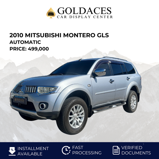 2010 MITSUBISHI MONTERO GLS 2.5L DSL AUTOMATIC TRANSMISSION Gold Aces Car Display Center