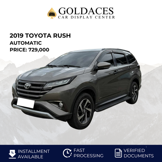 2019 TOYOTA RUSH 1.5L GAS AUTOMATIC TRANSMISSION&nbsp; Gold Aces Car Display Center