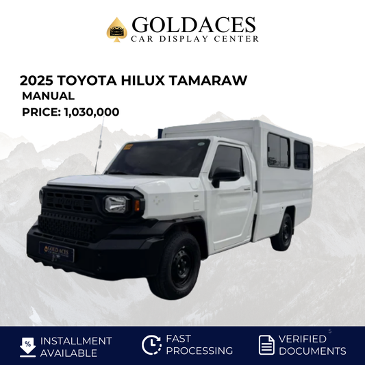 2025 TOYOTA HILUX TAMARAW 2.4 GL FX MANUAL TRANSMISSION TOYOTA
