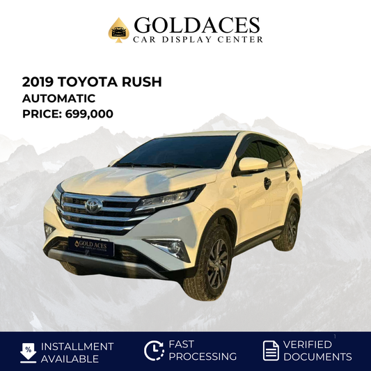 2019 TOYOTA RUSH 1.5L GAS AUTOMATIC TRANSMISSION Gold Aces Car Display Center